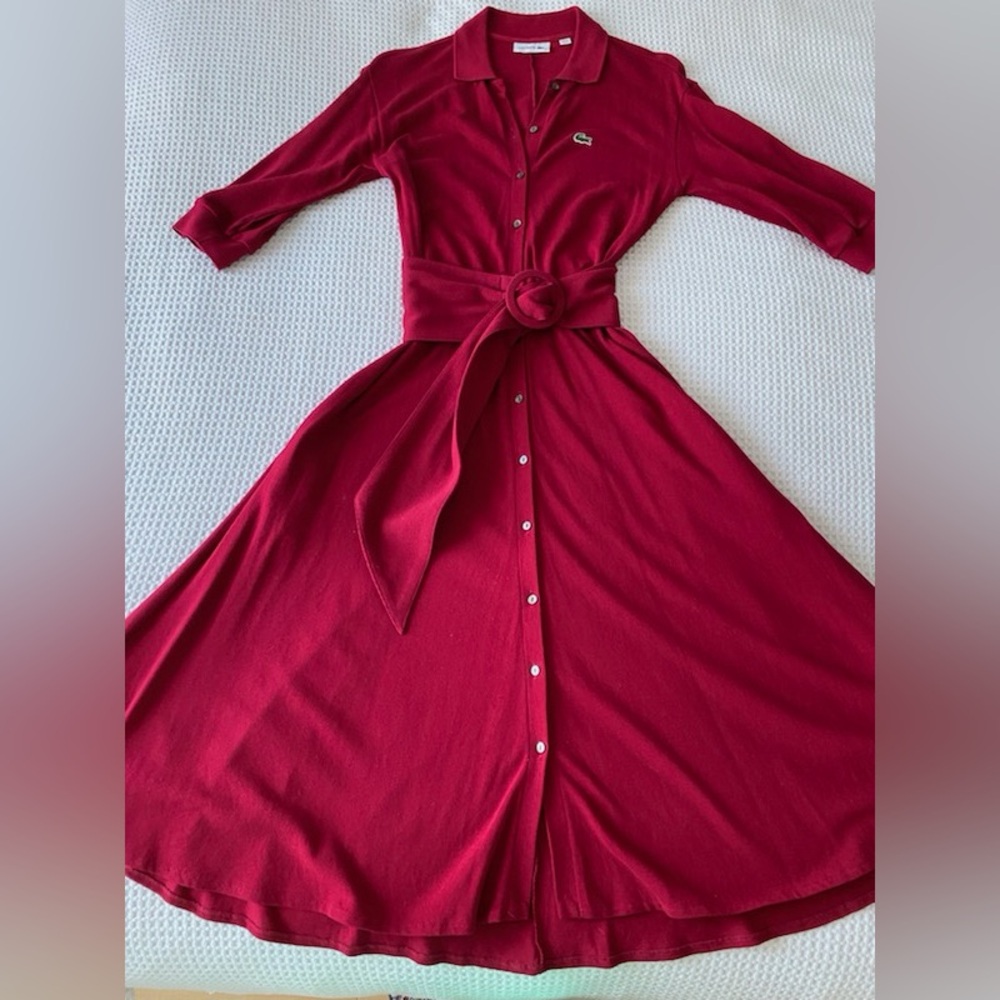 LACOSTE France red dress